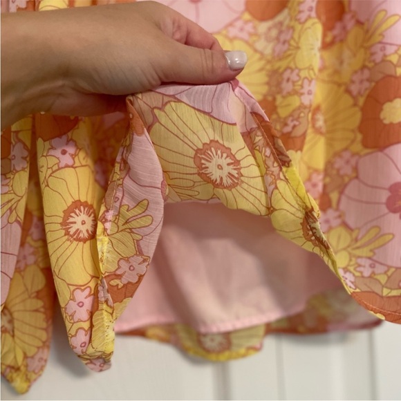 NWT Steve Madden Stevie Top in Pink Floral - Picture 8 of 12